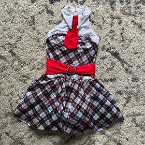 Custom Plaid School Girl Dance Costume